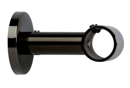 Hallis Neo 19mm Metal Curtain Pole Ceiling Bracket - Black Nickel