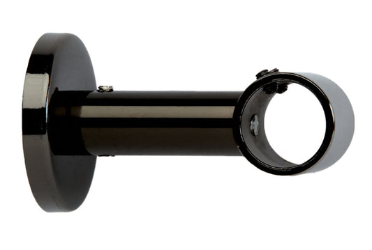 Hallis Neo 19mm Metal Curtain Pole Ceiling Bracket - Black Nickel
