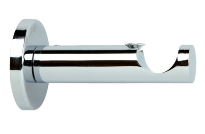 Hallis Neo 28mm Metal Curtain Pole Cylinder Bracket - Chrome
