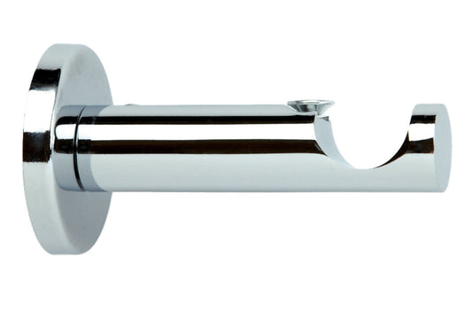 Hallis Neo 28mm Metal Curtain Pole Cylinder Bracket - Chrome
