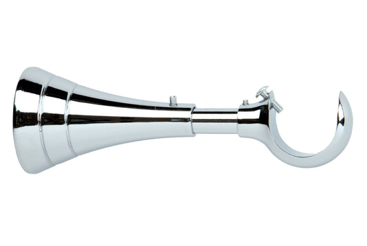 Hallis Neo 28mm Extendable Metal Curtain Pole Bracket - Chrome
