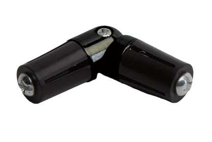 Hallis Neo 28mm Metal Curtain Pole Corner Joint - Black Nickel