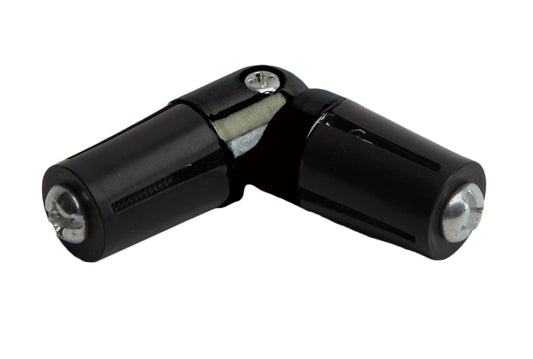 Hallis Neo 28mm Metal Curtain Pole Corner Joint - Black Nickel