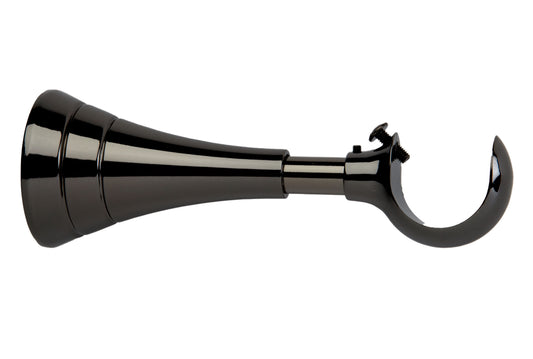 Hallis Neo 28mm Extendable Metal Curtain Pole Bracket - Black Nickel