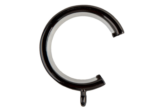 Neo 28mm Metal Curtain Passing Rings (Pack of 6) - Black Nickel