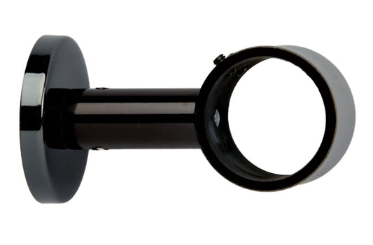 Hallis Neo 28mm Metal Curtain Pole Ceiling Bracket - Black Nickel