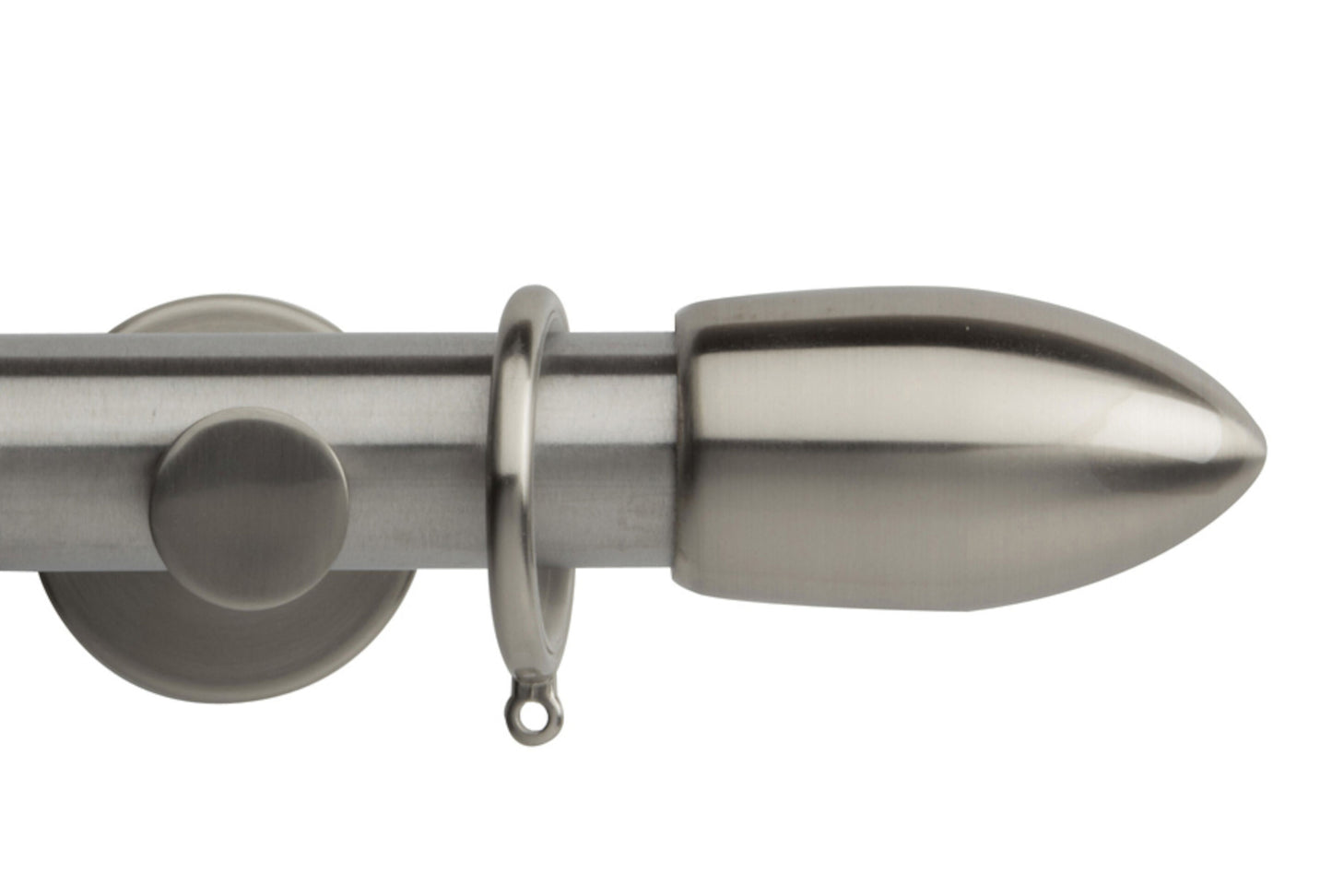 Hallis Neo Bullet 35mm Metal Curtain Pole - Stainless Steel