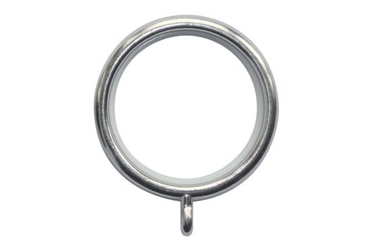 Neo 35mm Metal Curtain Rings (Pack of 6) - Stainless Steel