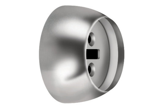 Hallis Neo 35mm Metal Curtain Pole Recess Brackets (Pair) - Stainless Steel