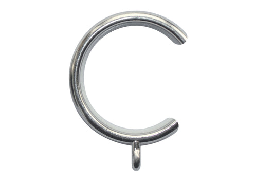Neo 35mm Metal Curtain Passing Rings (Pack of 6) - Stainless Steel