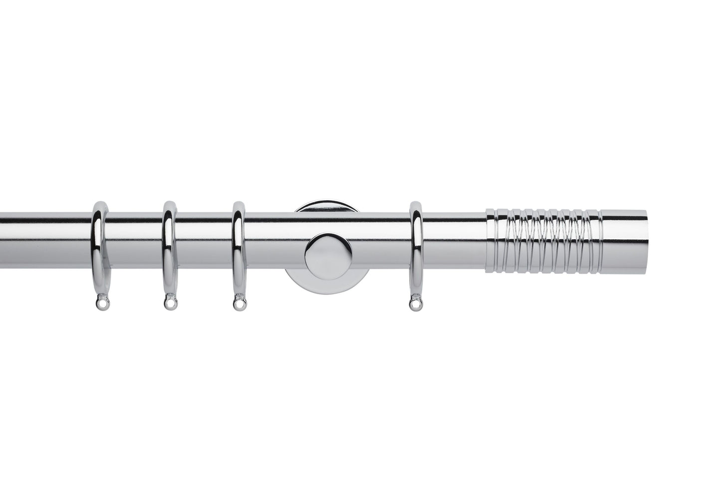 Hallis Neo Wired Barrel 35mm Metal Curtain Pole - Chrome