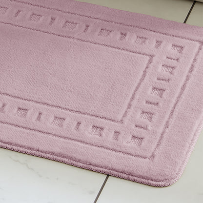 Catherine Lansfield Armoni Bath Mat and Pedestal Set - Pink