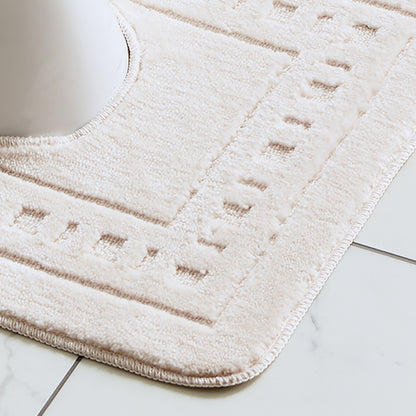 Catherine Lansfield Armoni Bath Mat and Pedestal Set - Cream