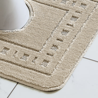Catherine Lansfield Armoni Bath Mat and Pedestal Set - Natural