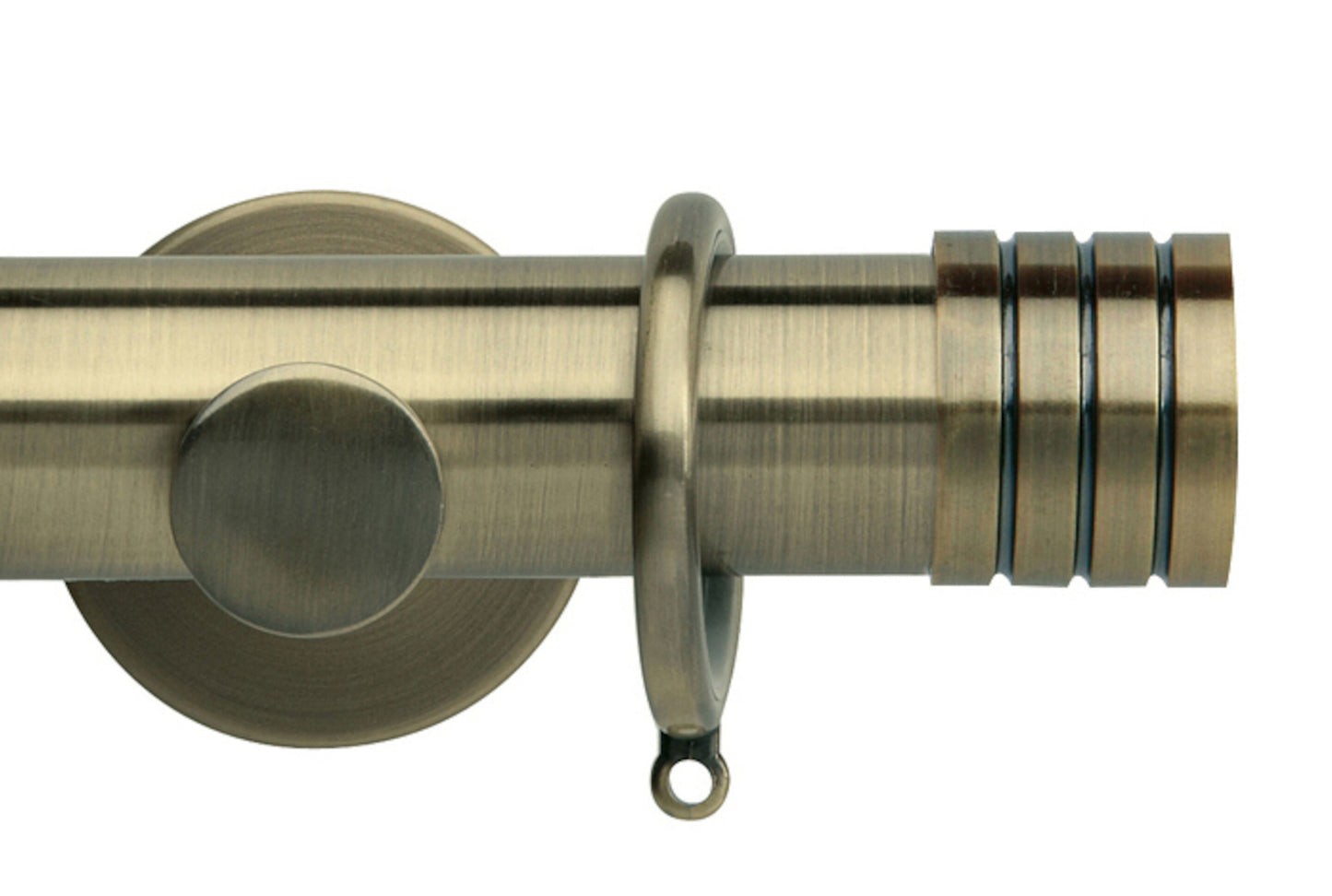 Hallis Neo Stud 35mm Metal Curtain Pole - Spun Brass