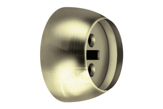 Hallis Neo 35mm Metal Curtain Pole Recess Brackets (Pair) - Spun Brass