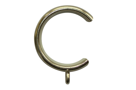 Neo 35mm Metal Curtain Passing Rings (Pack of 6) - Spun Brass