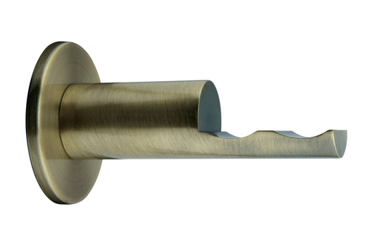 Hallis Neo 35mm Metal Curtain Pole Passing Bracket - Spun Brass
