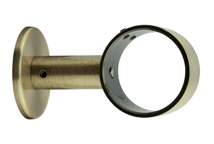 Hallis Neo 35mm Metal Curtain Pole Ceiling Bracket - Spun Brass