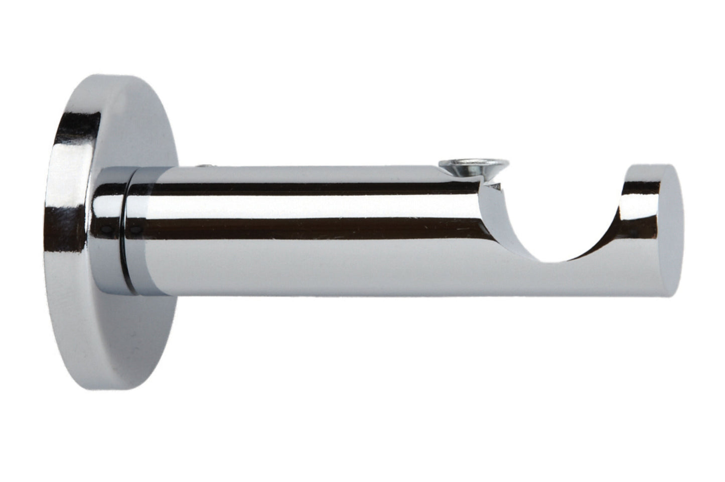 Hallis Neo 35mm Metal Curtain Pole Cylinder Bracket - Chrome