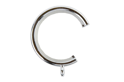 Neo 35mm Metal Curtain Passing Rings (Pack of 6) - Chrome