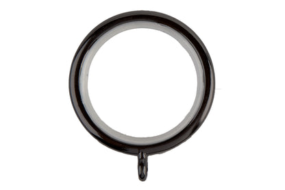 Neo 35mm Metal Curtain Rings (Pack of 6) - Black Nickel