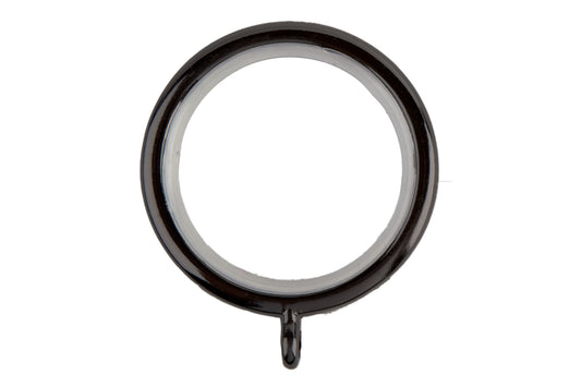 Neo 35mm Metal Curtain Rings (Pack of 6) - Black Nickel
