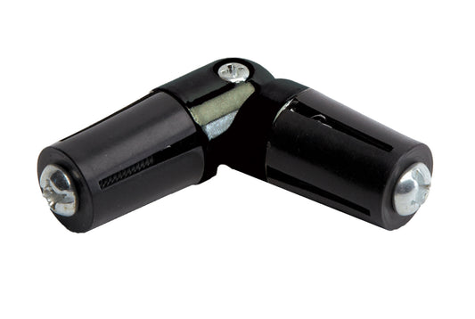 Hallis Neo 35mm Metal Curtain Pole Corner Joint - Black Nickel