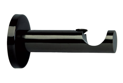 Hallis Neo 35mm Metal Curtain Pole Cylinder Bracket - Black Nickel
