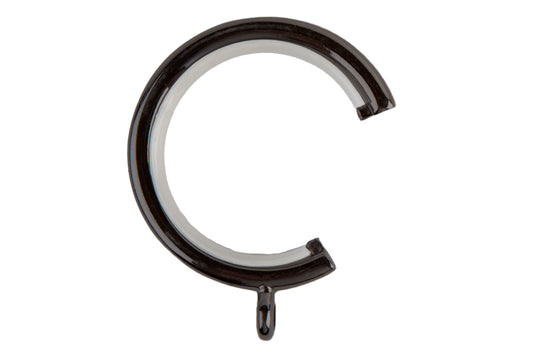 Neo 35mm Metal Curtain Passing Rings (Pack of 6) - Black Nickel