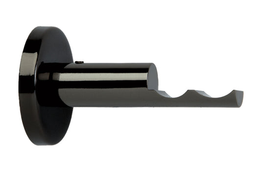 Hallis Neo 35mm Metal Curtain Pole Passing Bracket - Black Nickel
