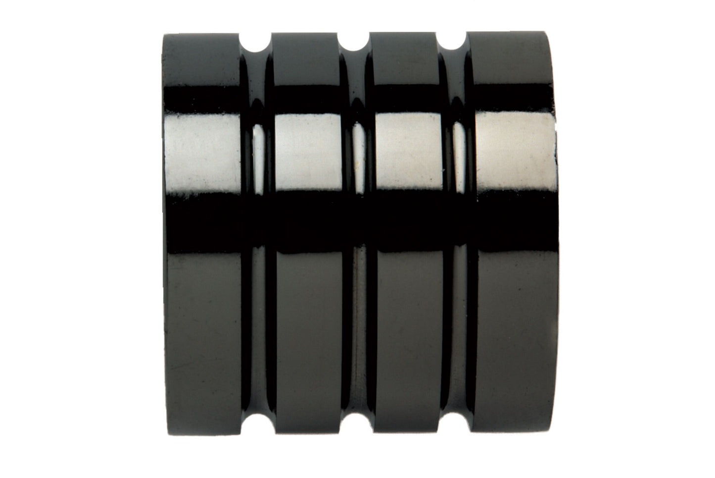Hallis Neo 35mm Stud Metal Curtain Pole Finials (Pair) - Black Nickel