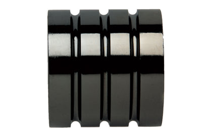 Hallis Neo 35mm Stud Metal Curtain Pole Finials (Pair) - Black Nickel