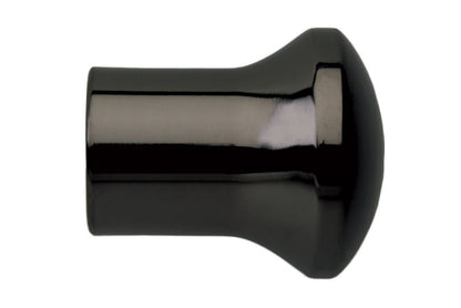 Hallis Neo 35mm Trumpet Metal Curtain Pole Finials (Pair) - Black Nickel