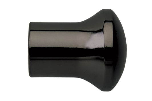 Hallis Neo 35mm Trumpet Metal Curtain Pole Finials (Pair) - Black Nickel