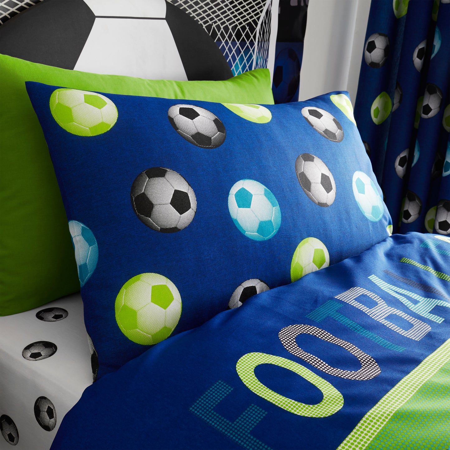 Catherine Lansfield Football Duvet Cover Set - Blue