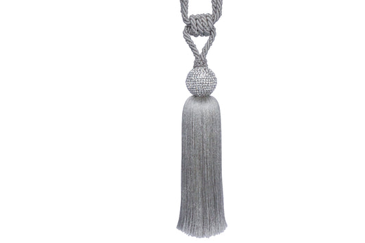 Hallis Ritz Small Tassel Tieback - Platinum