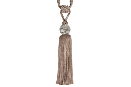 Hallis Ritz Small Tassel Tieback - Taupe