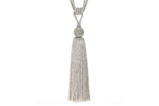 Hallis Ritz Large Tassel Tieback - Platinum