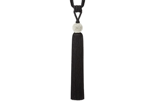 Hallis Ritz Large Tassel Tieback - Black