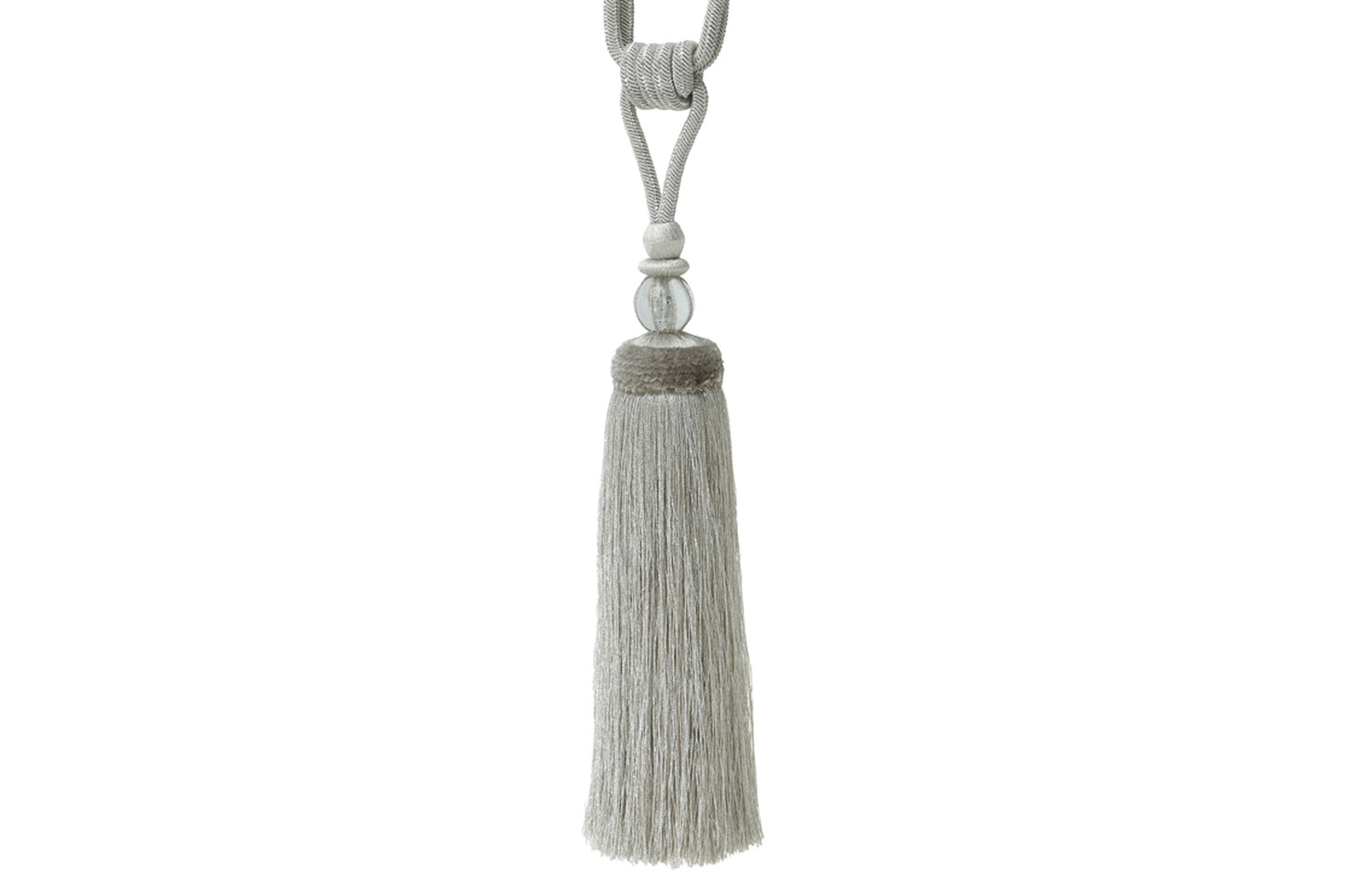Hallis Radiance Tassel Tieback - Platinum