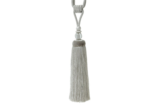 Hallis Radiance Tassel Tieback - Platinum