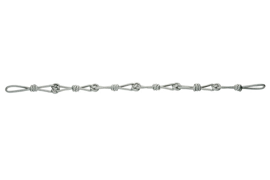 Hallis Accord Knotted Rope Tieback - Silver Grey