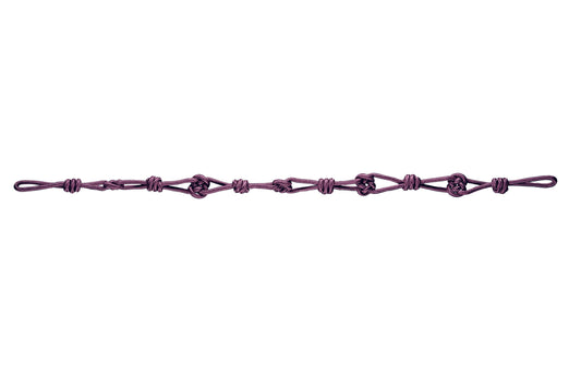 Hallis Accord Knotted Rope Tieback - Damson