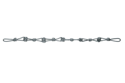 Hallis Accord Knotted Rope Tieback - Steel Blue