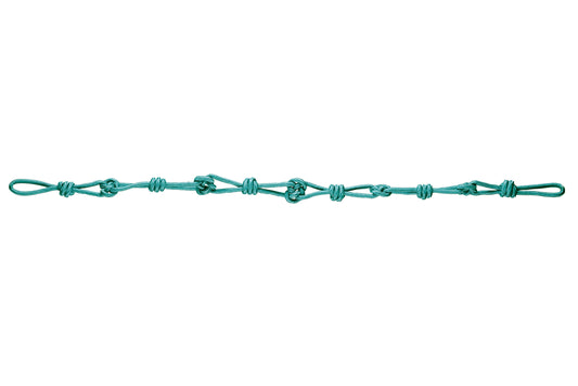 Hallis Accord Knotted Rope Tieback - Turquoise