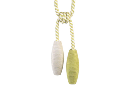 Hallis Jazz Double Skittle Tieback - Lime & Cream