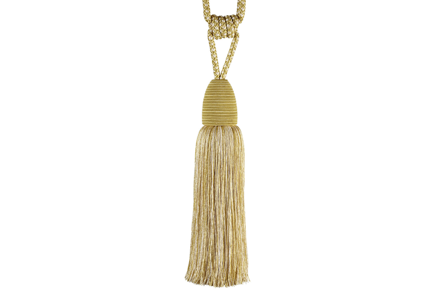 Hallis Jive Tassel Tieback - Lime & Cream