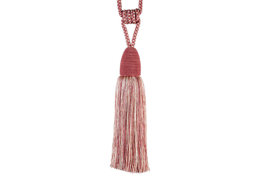 Hallis Jive Tassel Tieback - Pink & Cream