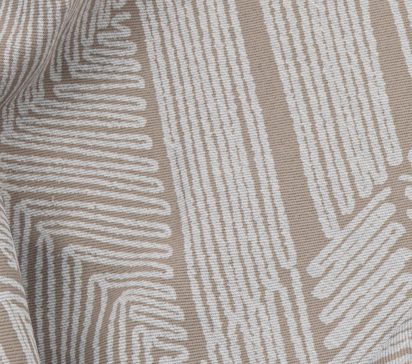 Alan Symonds Aztec Blackout Eyelet Curtains - Cream